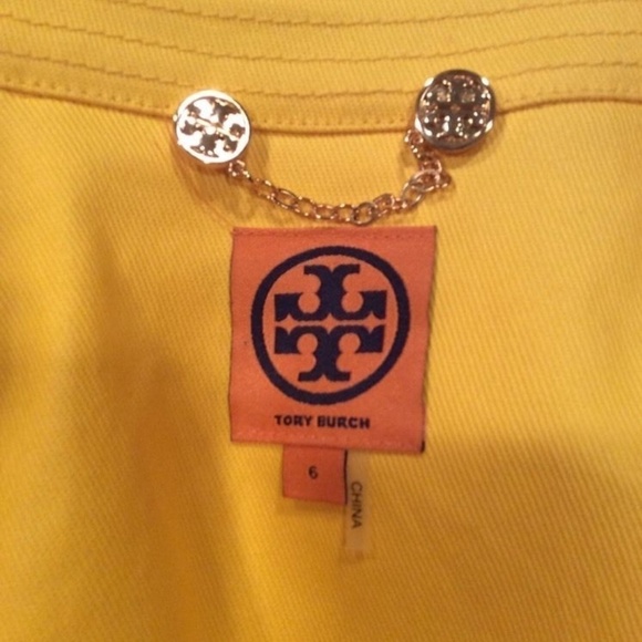 TORY BURCH l Denim Trent Rain Jacket EUC 6 - Picture 5 of 8